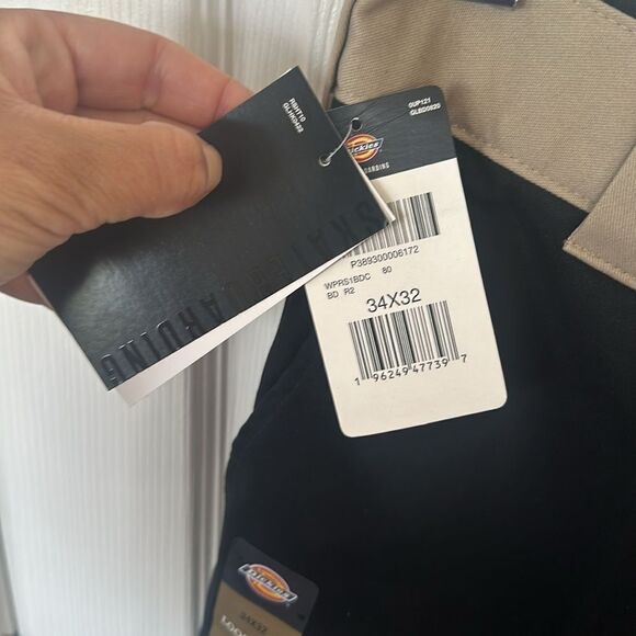 Dickies Skateboarding Ronnie Sandoval Loose Fit Double Knee Pants Black Sand NWT - Picture 10 of 10